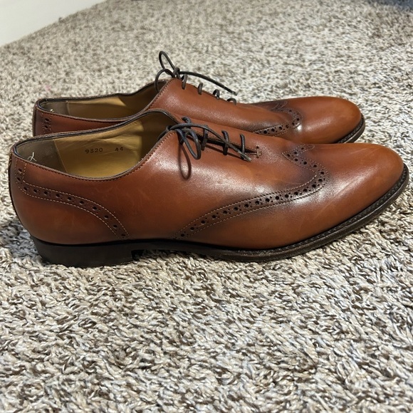 Antonio Maurizi Leather Cap Toe Oxford Dress Shoes Brown Size 44 main image 3